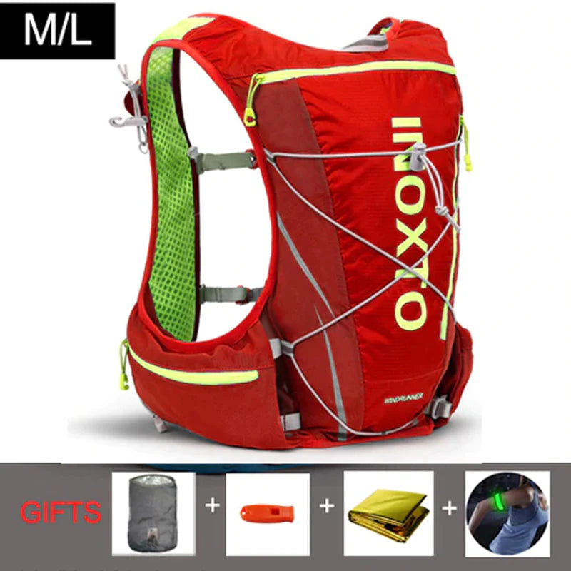 8L Hydration Backpack Men Women Outdoor Sport Bags Trail Marathon Option Water Bag Flask
