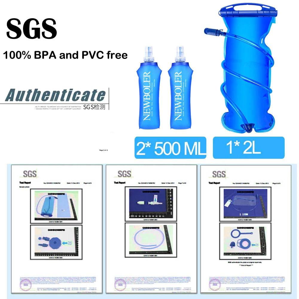 8L Hydration Backpack Men Women Outdoor Sport Bags Trail Marathon Option Water Bag Flask
