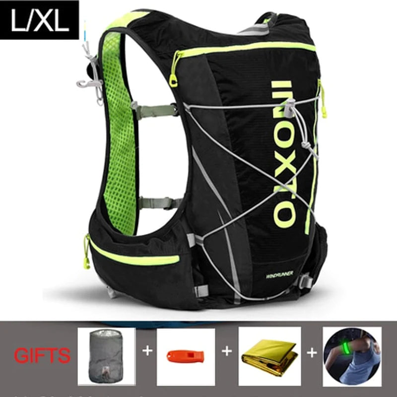 8L Hydration Backpack Men Women Outdoor Sport Bags Trail Marathon Option Water Bag Flask