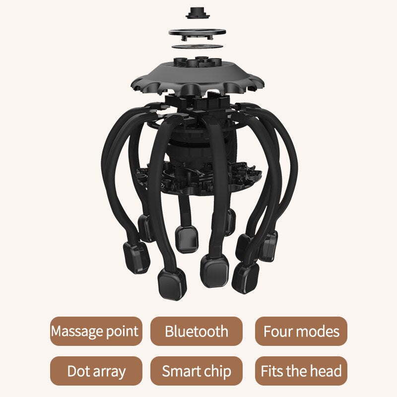Ultra octopus head massager