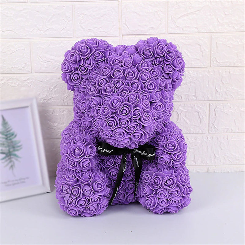 Love Rose Bear with Box Light Trending.
