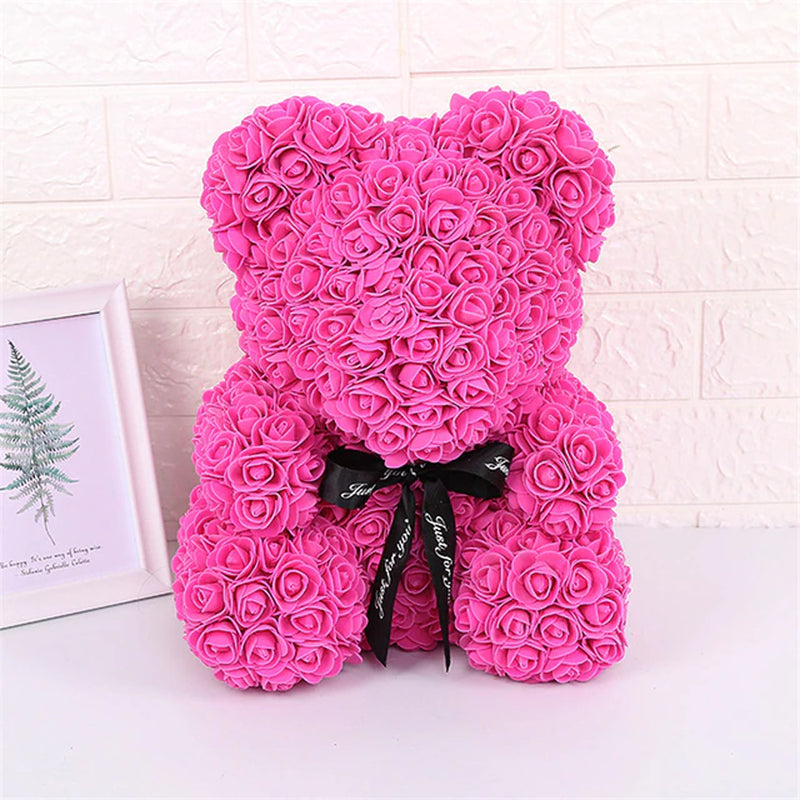 Love Rose Bear with Box Light Trending.