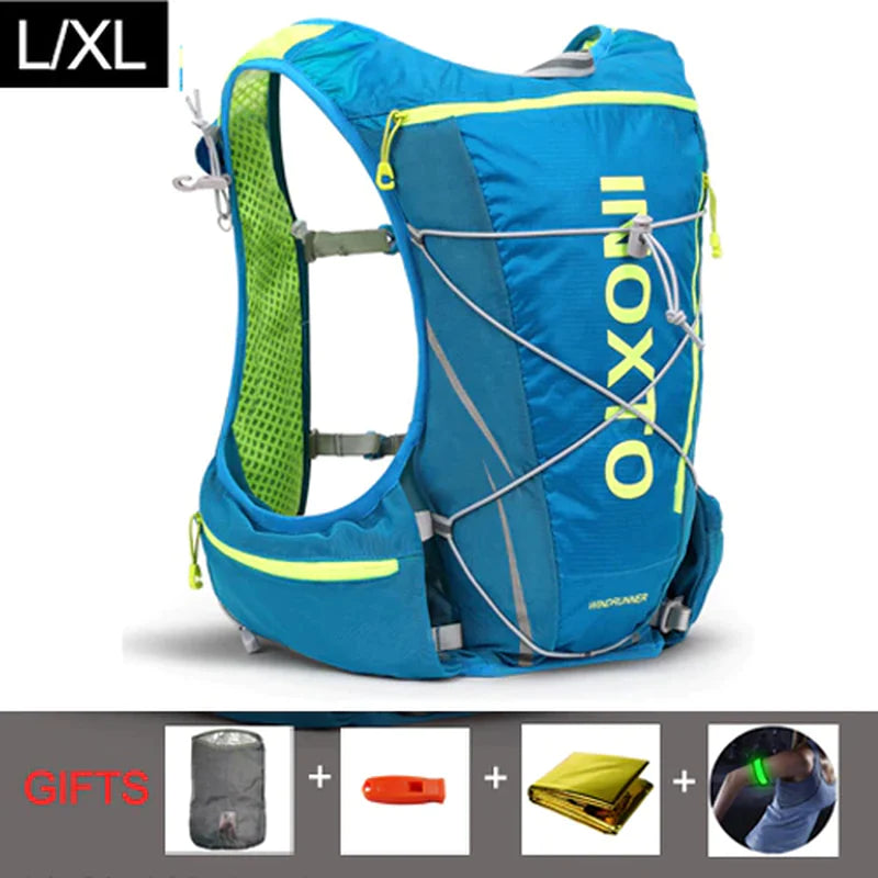 8L Hydration Backpack Men Women Outdoor Sport Bags Trail Marathon Option Water Bag Flask