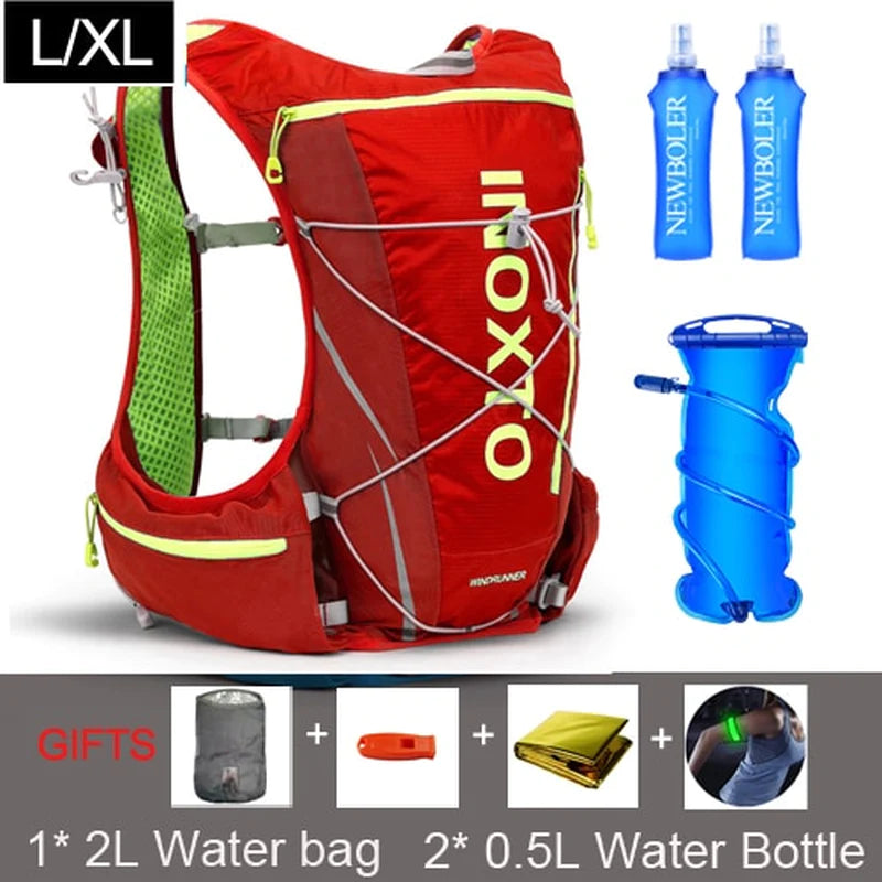 8L  Hydration  Backpack Men Women Outdoor Sport Bags Trail Marathon Option Water Bag Flask