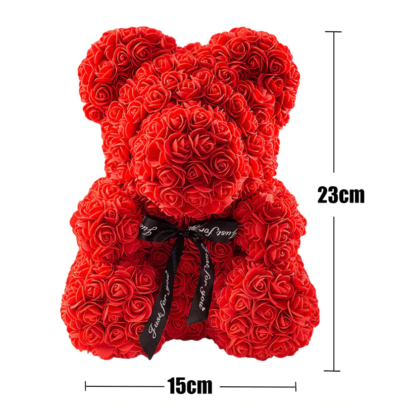 Love Rose Bear with Box Light Trending.