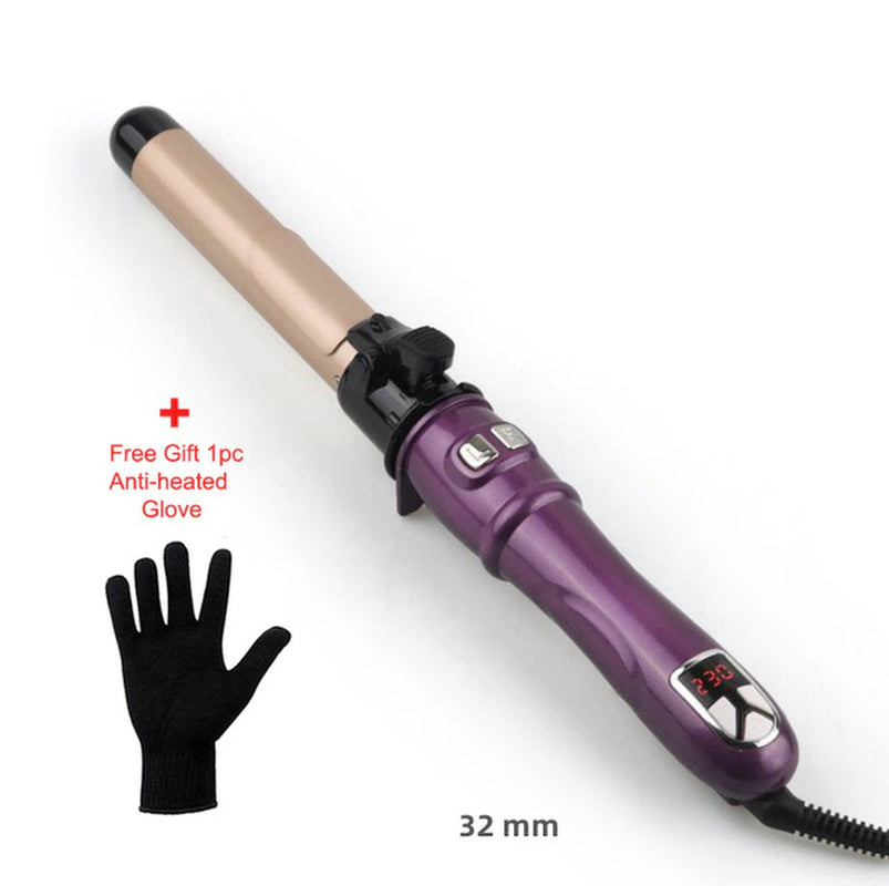 "Get Gorgeous Curls Effortlessly with our Ceramic Barrel Automatic Hair Curler - Choose from 25/28/32mm Sizes for Perfect Waves and Stylish Hair"