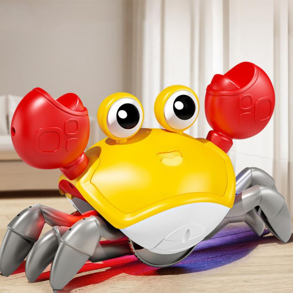 Dog/ Cat  Entertainment Toy  Crawling Crab Toy Fun Music Lights Sensor Escape Educational Multifunctional 
