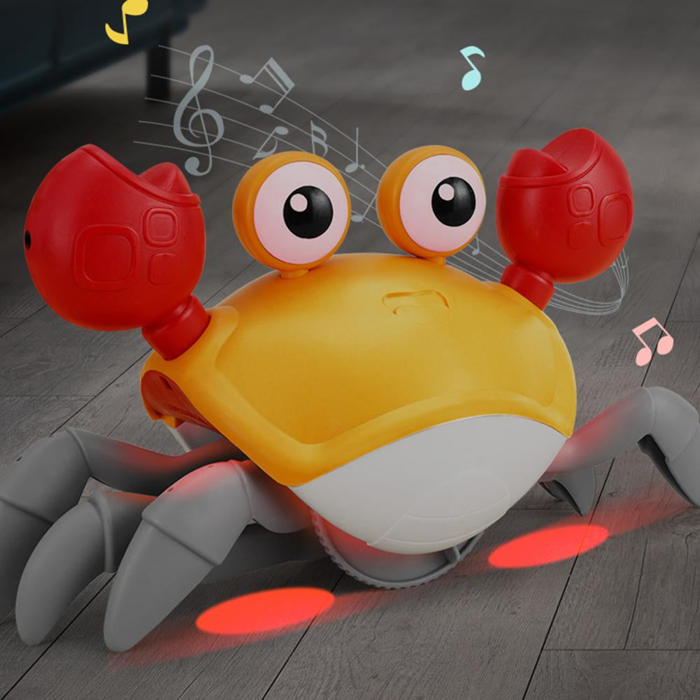 Dog/ Cat  Entertainment Toy  Crawling Crab Toy Fun Music Lights Sensor Escape Educational Multifunctional 