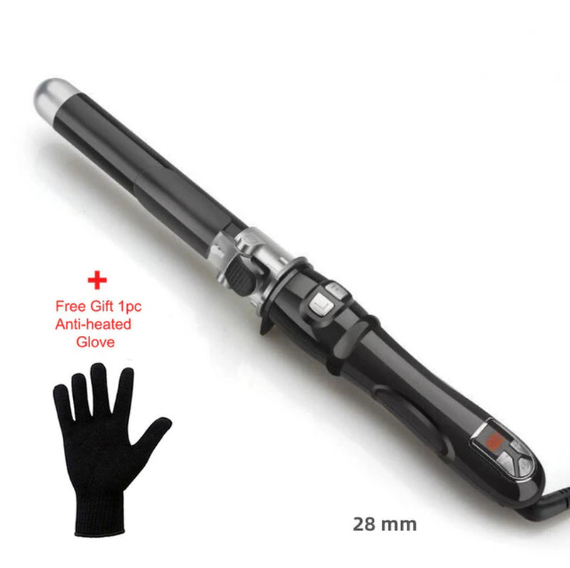 "Get Gorgeous Curls Effortlessly with our Ceramic Barrel Automatic Hair Curler - Choose from 25/28/32mm Sizes for Perfect Waves and Stylish Hair"